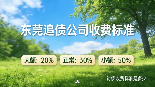 东莞追债公司讨债收费标准